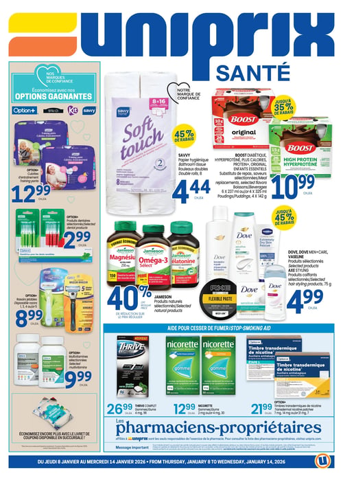 Circulaire Uniprix - Santé | Circulaires en ligne