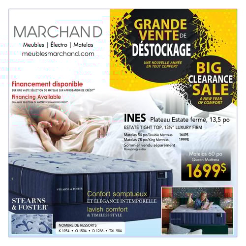 Circulaire Meubles Marchand - Grande Vente de Déstockage - Page 1